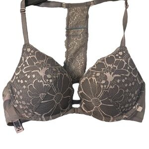 Victoria Secret Lace Push-Up Bra - Gray